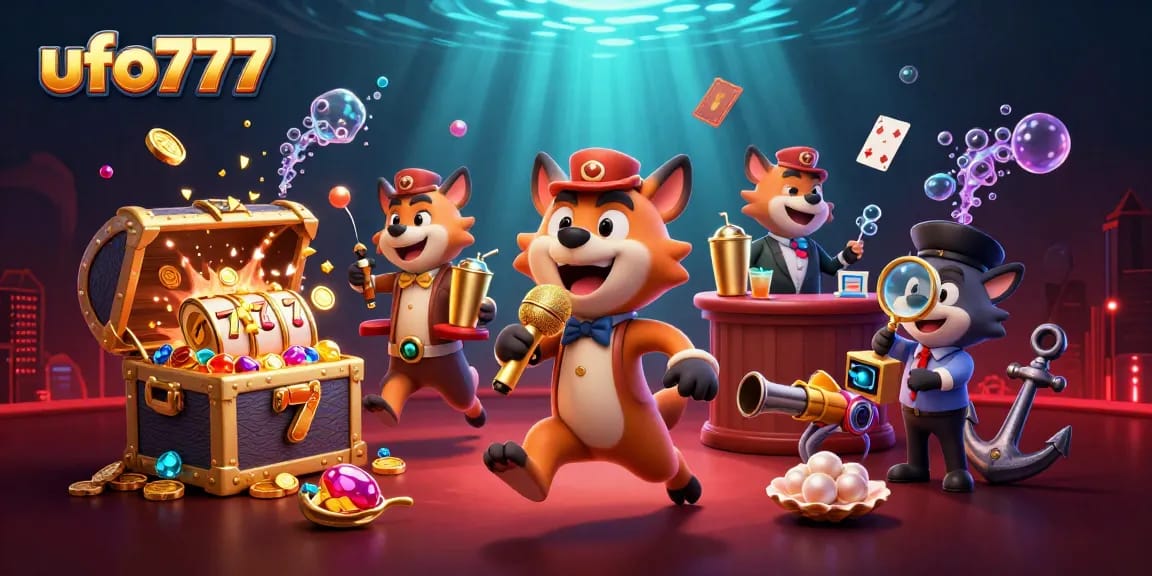 Experience thrilling wins at ufo777 with vibrant casino characters in action.