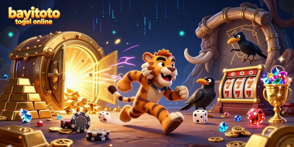 Experience bayitoto togel online thrills with vibrant casino action featuring slot games and treasures.
