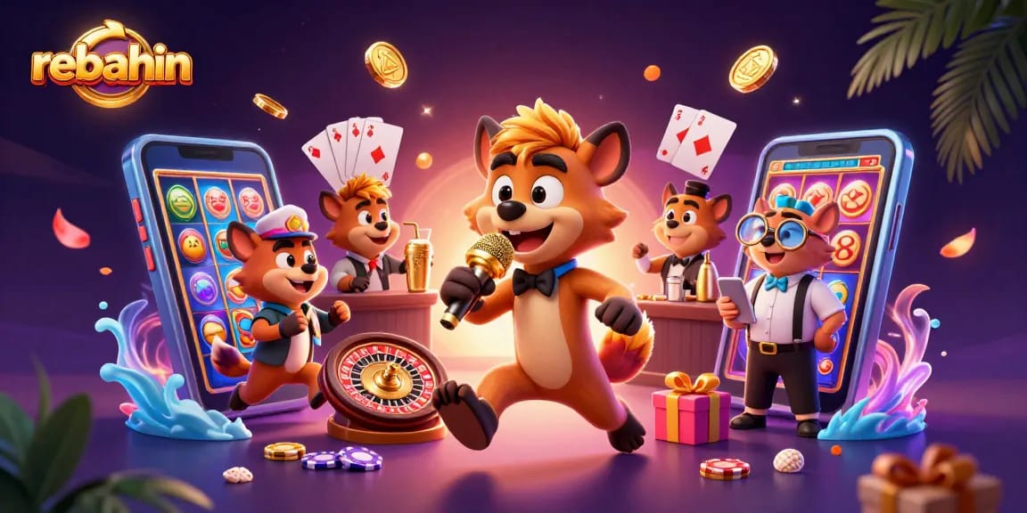 Engage with rebahin as lively hyenas enjoy a comedy casino experience filled with action.