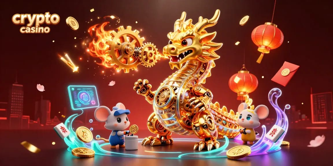 Engage in thrilling gameplay at a crypto casino with Bitcoin and Ethereum coins amidst dynamic elements.