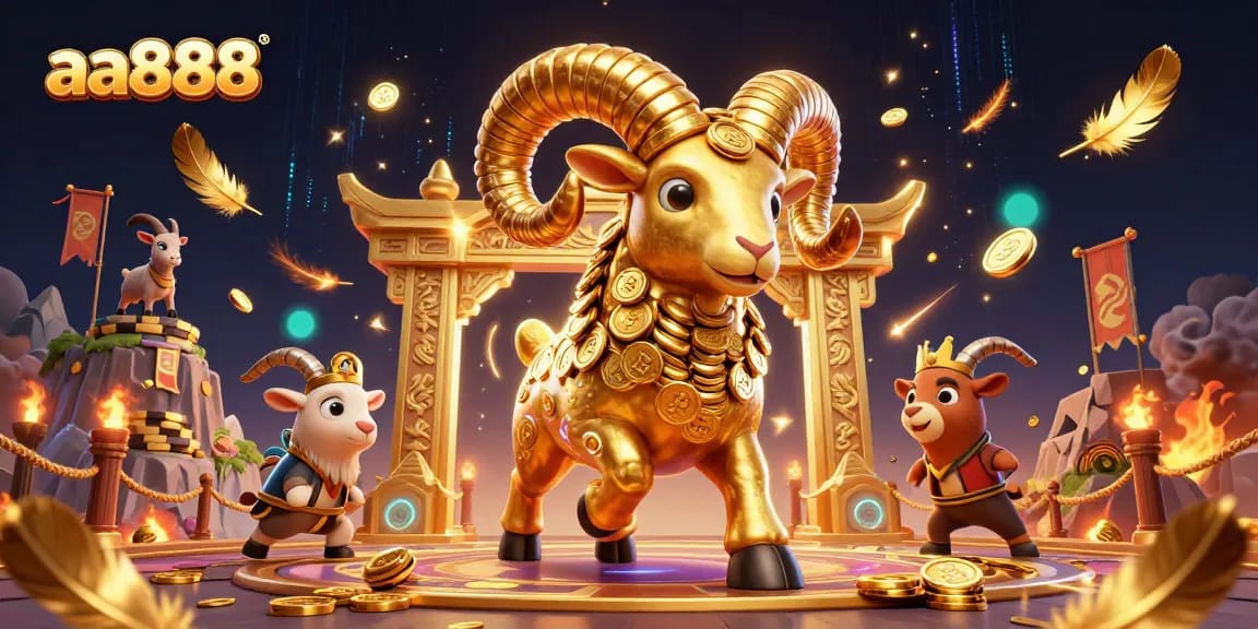 aa888 showcases a vibrant casino arena with golden elements and dynamic action, highlighting gambling excitement.