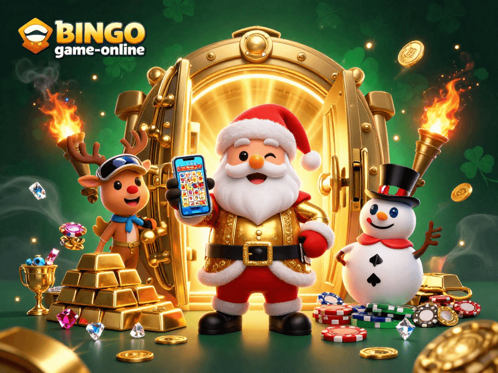 Experience thrilling jackpot bingo action at bingo-game-online with festive characters and vibrant casino elements.