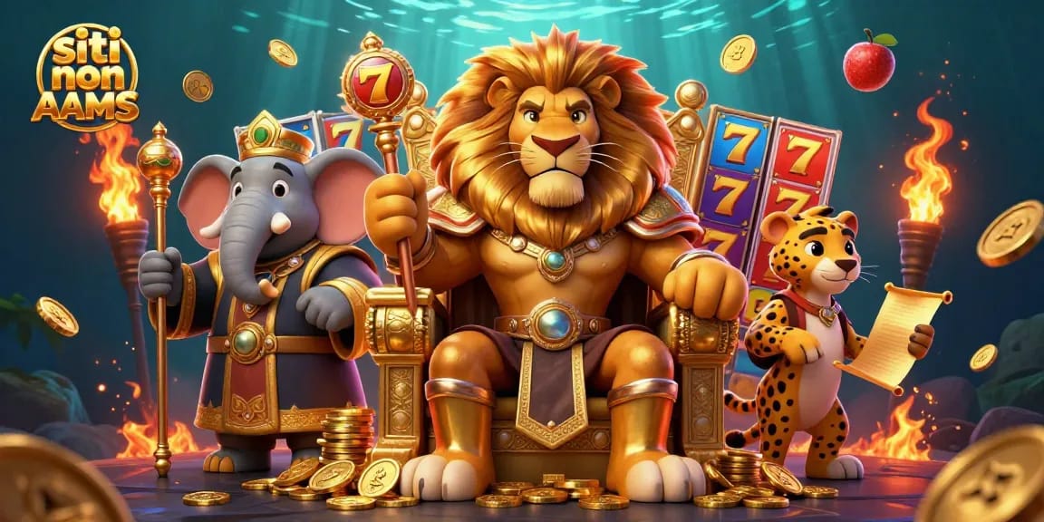 Vivi l'emozione nei siti non AAMS con slot vivaci e personaggi colorati in una scena di casinò avvincente.