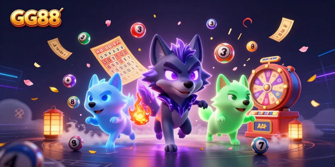 Experience the dynamic excitement of GG88 with a captivating 3D casino illustration showcasing vibrant gaming elements.
