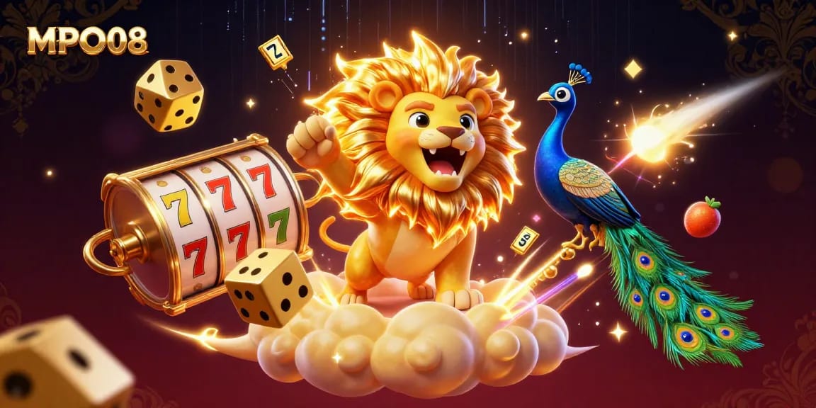 MPO08 showcases an exciting online gaming platform with vibrant slot elements, captivating players with a fair play experience.