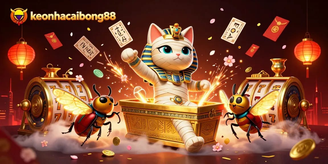 Spin the reels of fortune with keonhacaibong88 featuring a vibrant, cinematic casino scene.