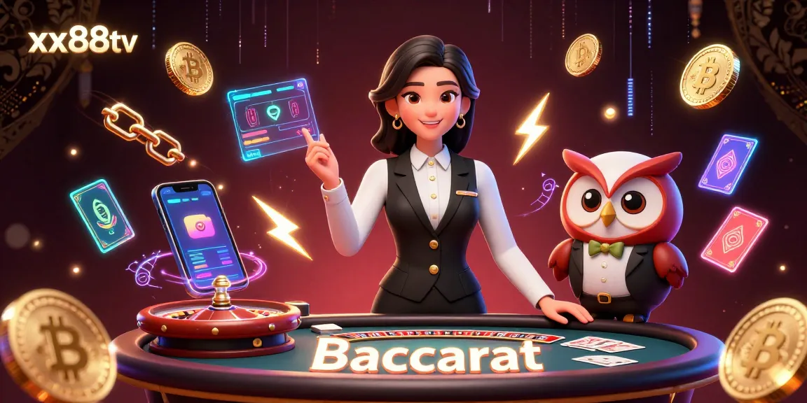 Win big with exciting games at xx88tv, featuring a captivating dealer scene.