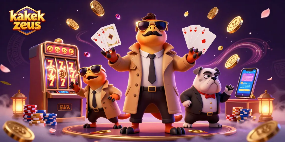 Experience excitement with kakek zeus at a virtual casino, featuring dynamic slot games and lively elements.