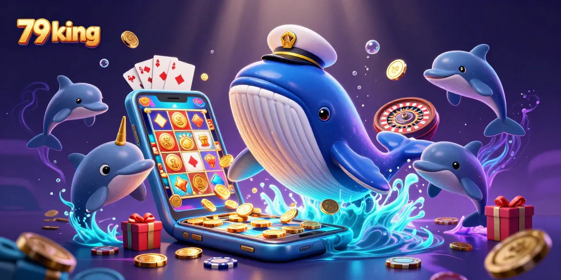 Experience the thrill of 79 king with a vibrant 3D casino scene featuring playful characters and gaming elements.