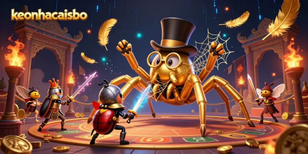 Engage with the thrilling scene of keonhacaisbo filled with vibrant gambling energy.