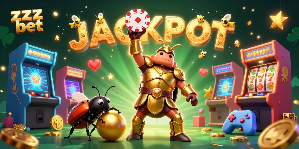 Experimente zzzz bet com uma cena vibrante de um besouro hercules levantando fichas de poker e símbolos de caça-níqueis.