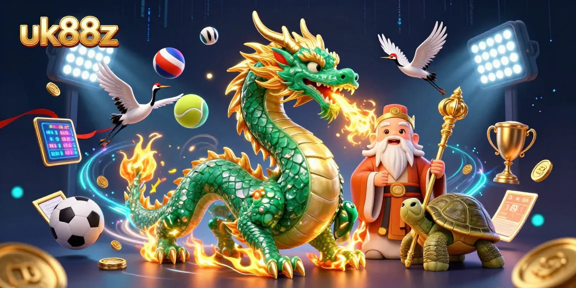 Experience excitement with uk88z's massive dragon and dynamic sports betting elements.