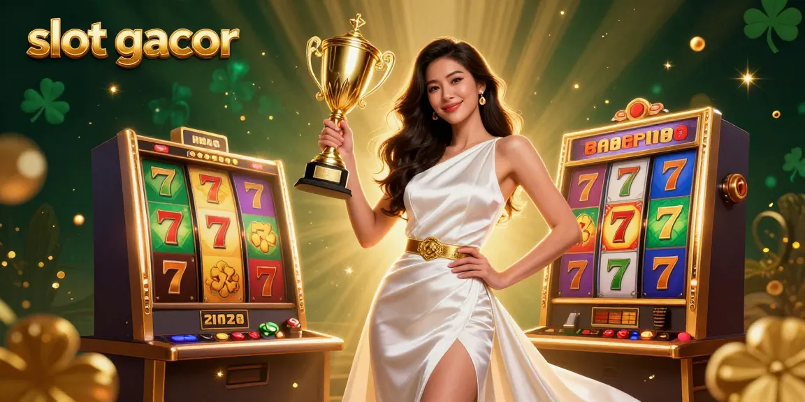 Rasakan kemenangan mendebarkan di slot gacor dengan ilustrasi 3D yang cerah menyoroti kegembiraan dan keajaiban permainan kasino.
