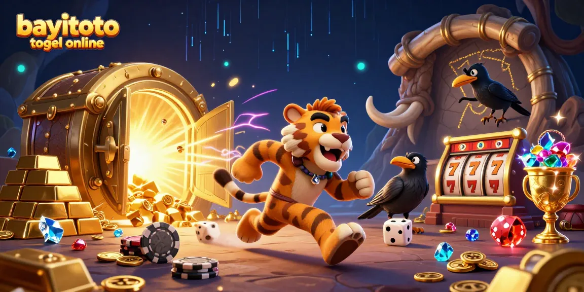 Experience bayitoto togel online thrills with vibrant casino action featuring slot games and treasures.