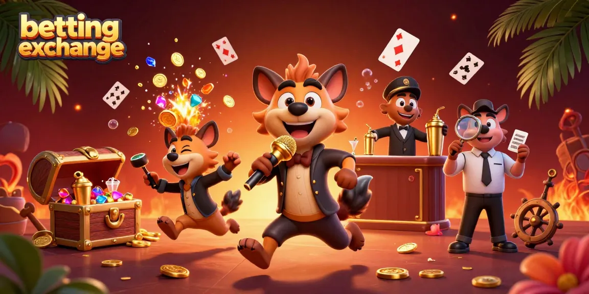 Engage with our thrilling betting exchange environment filled with hyenas in a comedy casino club.