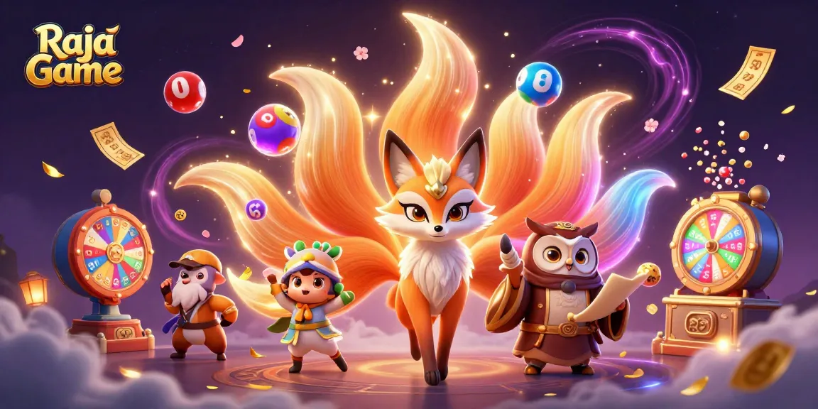 Win exciting rewards on Raja Game with captivating lottery gameplay in a vibrant 3D scene.
