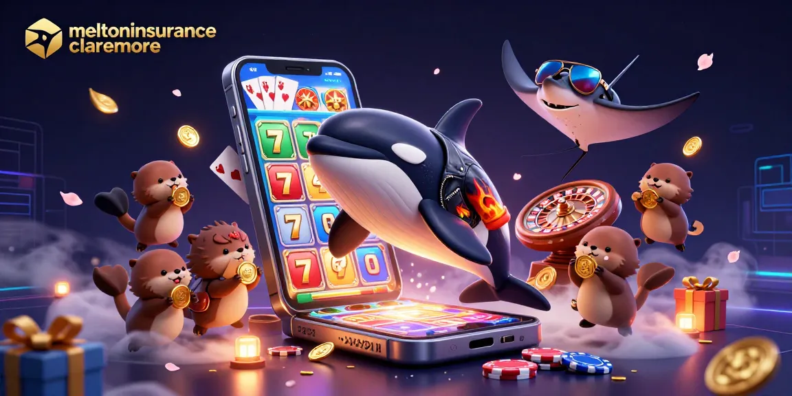 Engage with meltoninsuranceclaremore in 3D slot game excitement with orca whale and sea otters!