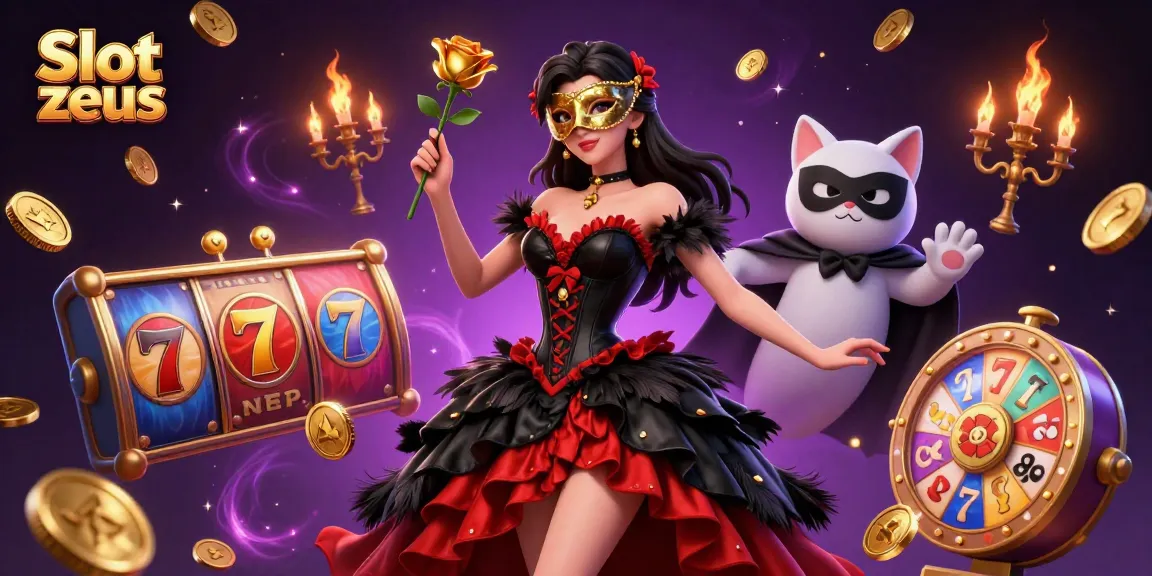 Experience the excitement of Slot zeus with a vibrant casino scene featuring dynamic game elements and a stunning character.