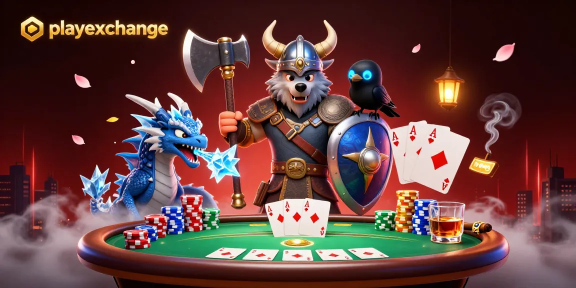 Engage with playexchange's thrilling poker action amid a 3D Viking adventure.