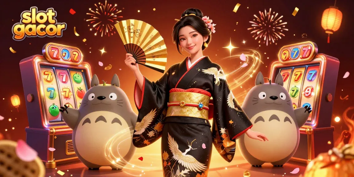 Experience exciting slot gacor action with vibrant reels and captivating symbols in a rich, dynamic scene.