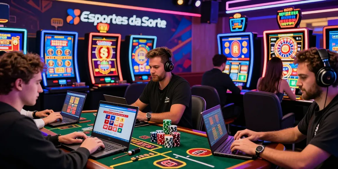 Exciting online gaming atmosphere at apuestas-esportesdasorte-paraguay.com with diverse players enjoying various casino games and sports betting.