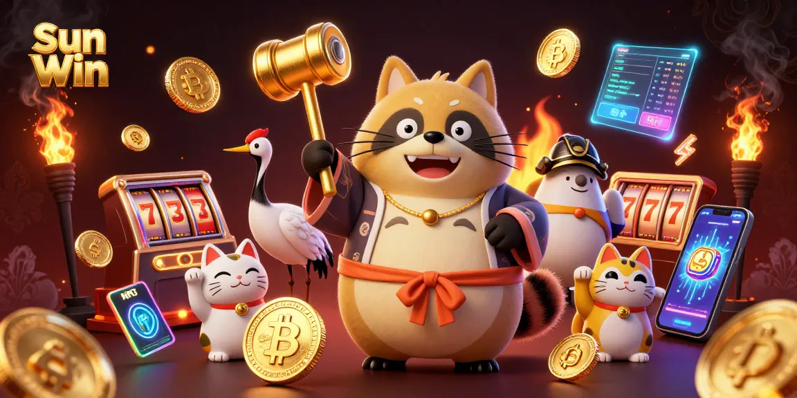 Experience thrilling gaming with Sun Win’s vibrant casino characters and elements, showcasing a rich online gaming atmosphere.