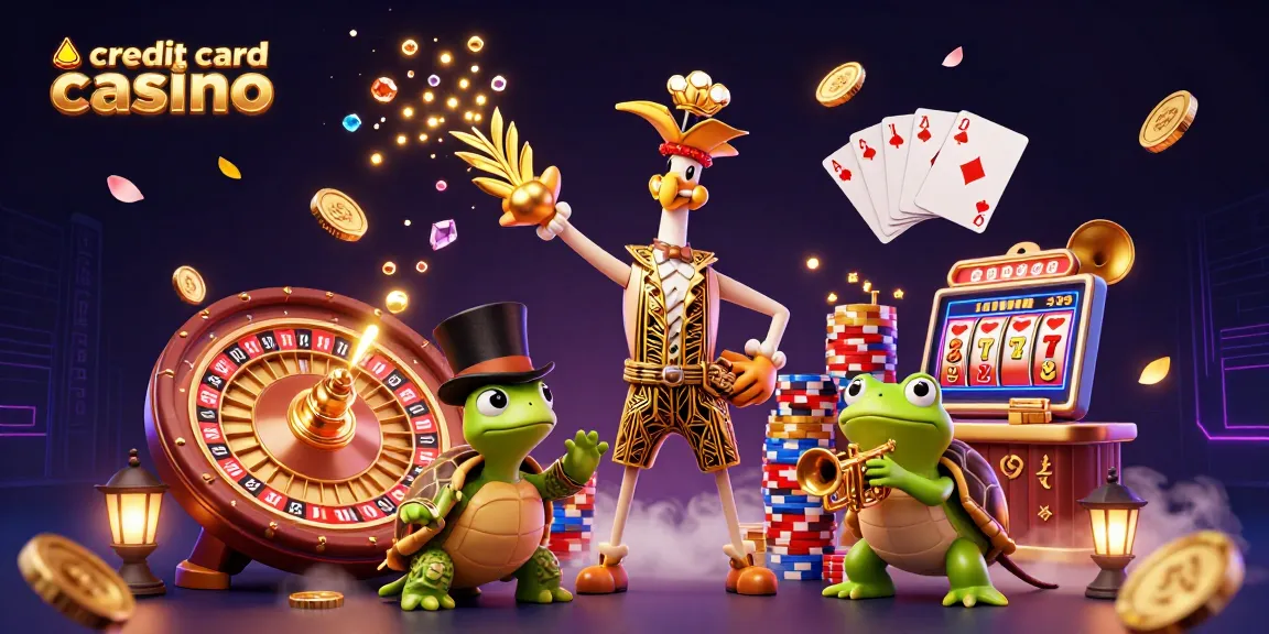 Immerse yourself in the vibrant world of a credit card casino featuring unique characters and dynamic gameplay elements.