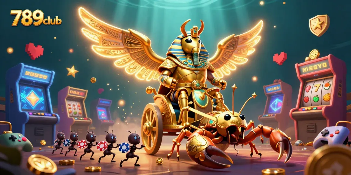 Experience the thrill of winning at 789club with vibrant casino game illustrations.