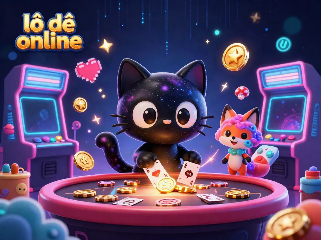 Experience thrilling gameplay at lô đề online with colorful characters and vibrant casino elements.