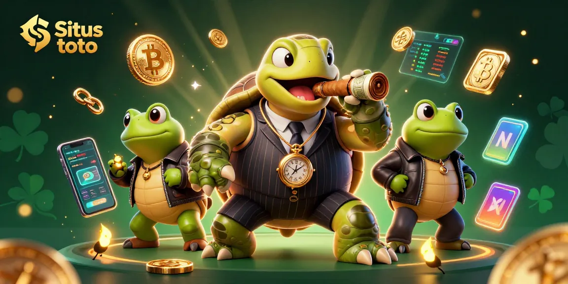 Situs toto players strategize their winning bets at an animated casino table with vibrant visuals.