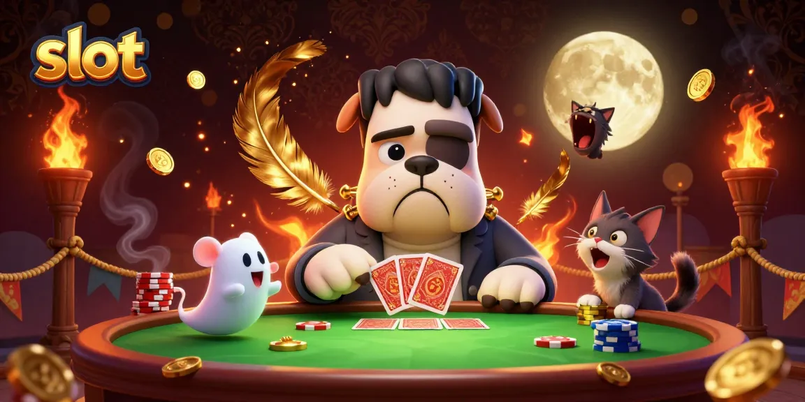 Menangkan slot sambil bermain kartu di kasino bertema hantu dengan karakter unik dan elemen balapan