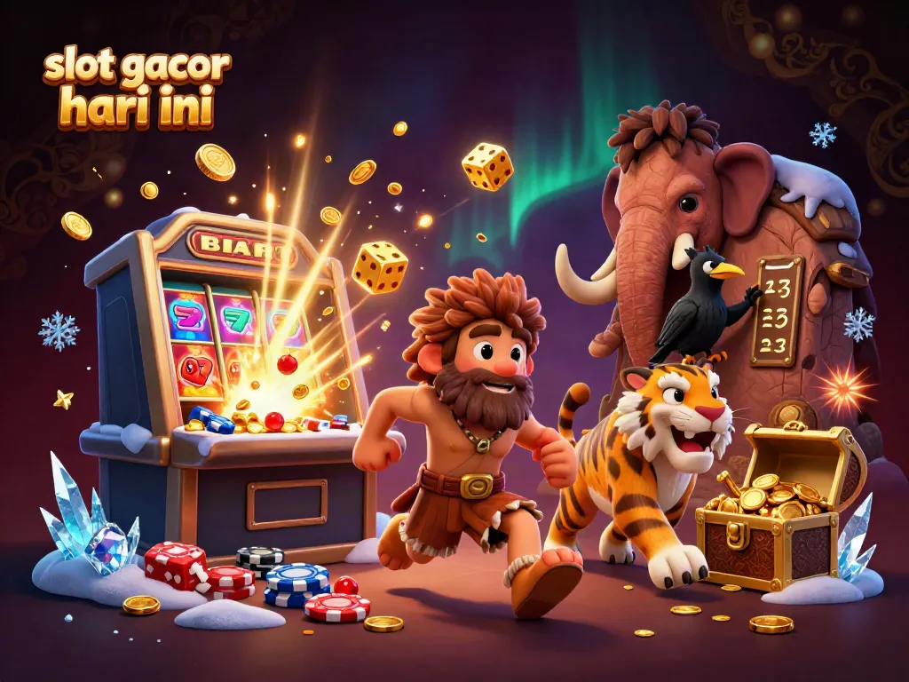 Gambarlah slot gacor hari ini di kasino prasejarah dengan karakter unik dan elemen permainan menarik.