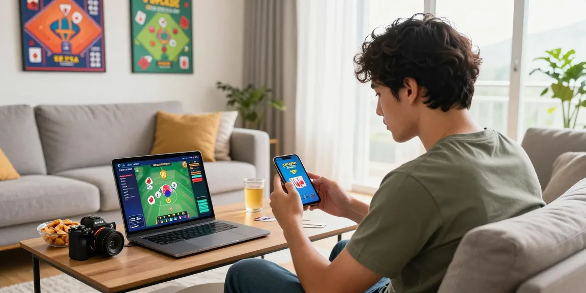 Teen Patti Gold app gaming session showcasing engaging online gameplay in a modern home