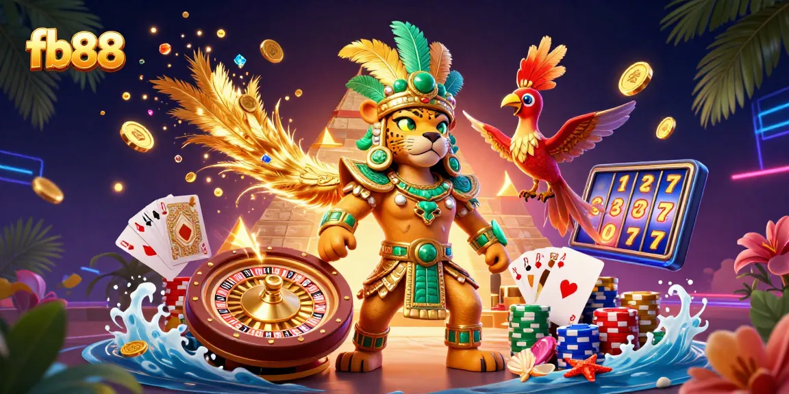 Experience dynamic gameplay at fb88 with a vibrant scene showcasing characters and casino elements.