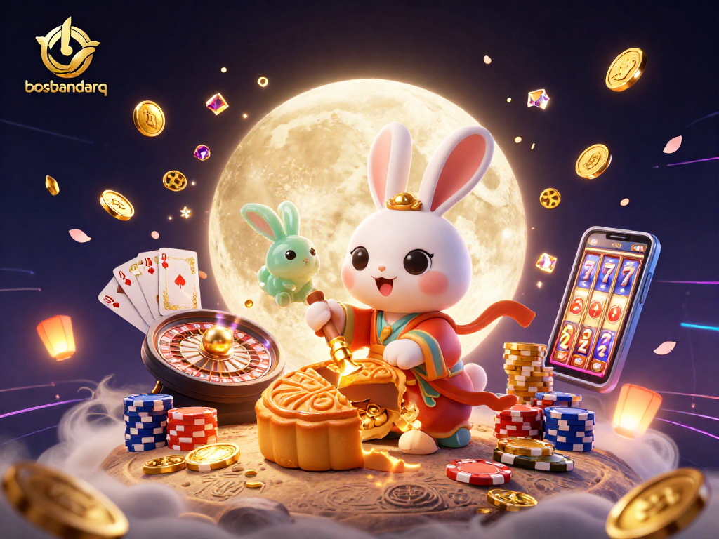 Engage in thrilling gaming at bosbandarq with exciting poker chips and vibrant casino elements.