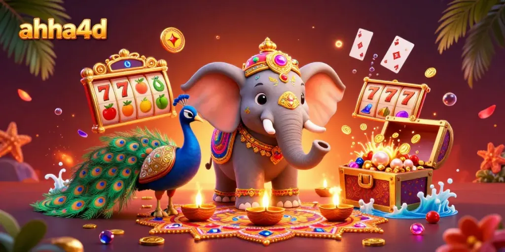 Experience thrilling gameplay at ahha4d, where vibrant symbols and lucky jackpots spark excitement.