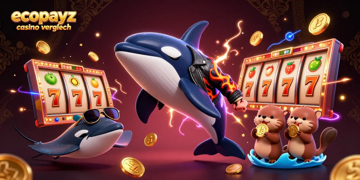 Easily navigate the best ecoPayz casino vergleich options while enjoying a dynamic 3D illustration of sea creatures and slots.