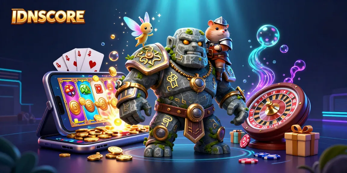 IDNSCORE's platform game brings excitement with vivid animations, golden coins, and engaging gameplay.