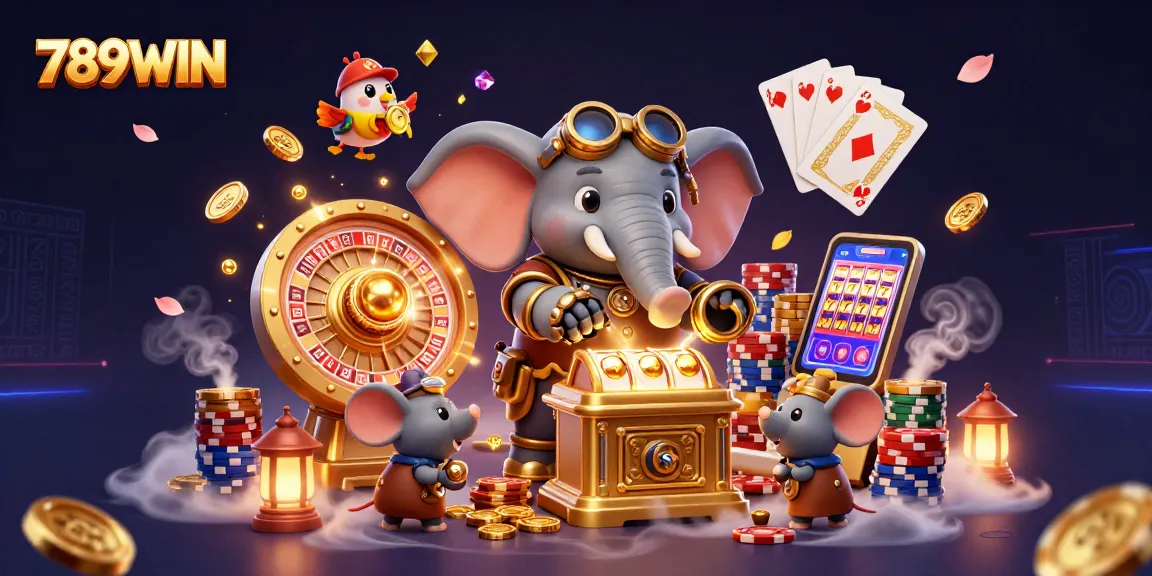 Experience dynamic gameplay with 789WIN's vibrant casino scene featuring a steampunk operator.