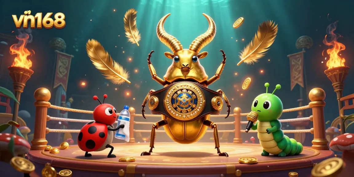 Engage in thrilling bets at vn168 with vibrant characters and casino elements in a dynamic 3D scene.