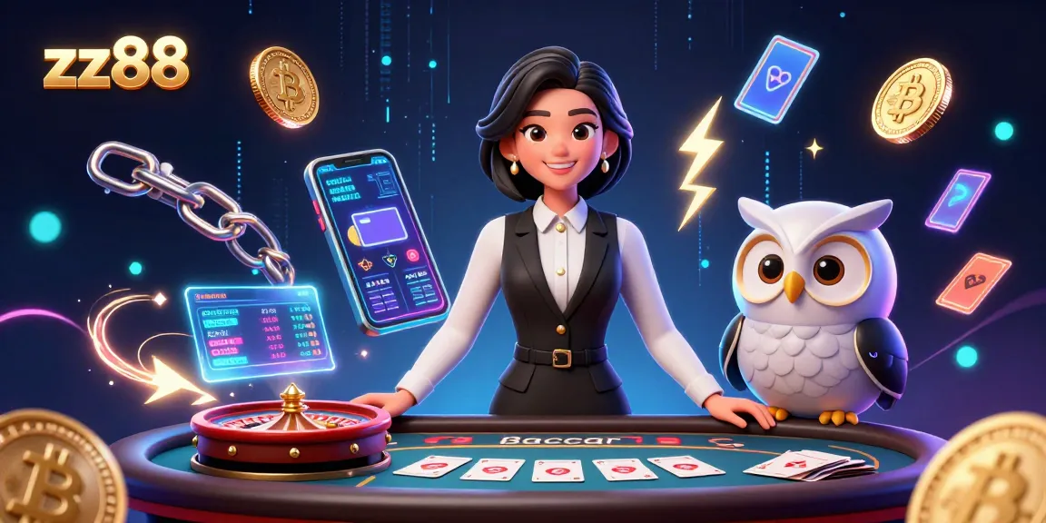 Experience the excitement of zx88 with our enchanting Asian dealer, surrounded by vibrant casino elements.