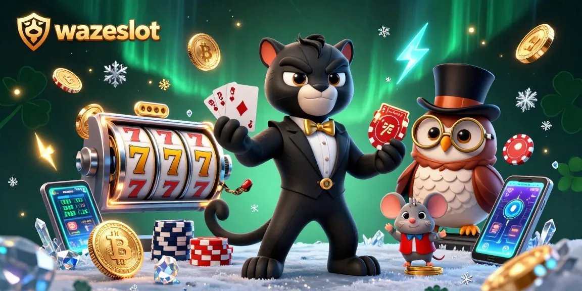 Play with Wazeslot's high-reward slots featuring lucky symbols and vibrant casino elements.