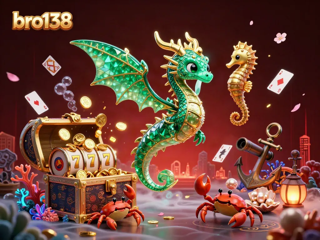Experience exciting top-up promotions and gaming rewards at bro138 depicted in a vibrant underwater casino scene.