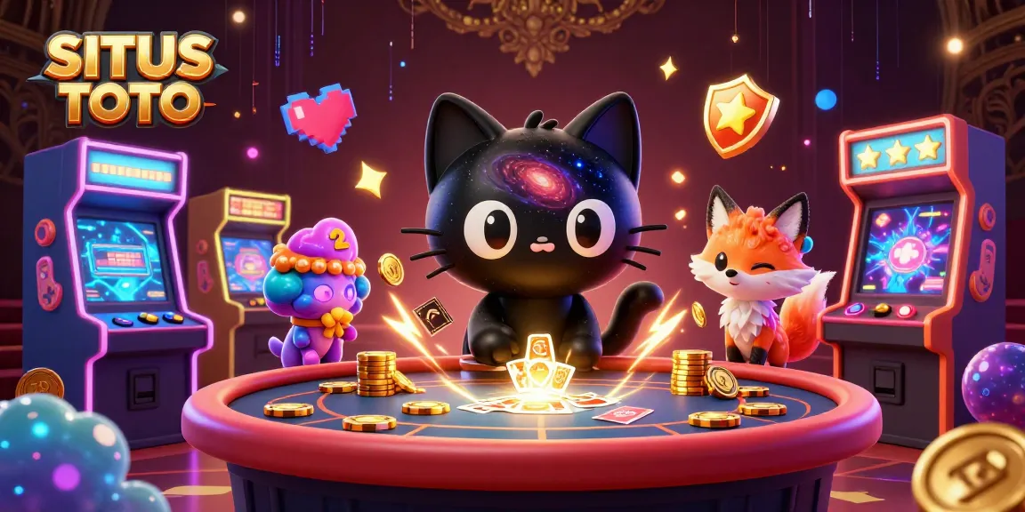 Situs TOTO menghadirkan pengalaman kasino dengan kucing hitam 3D dan komponen galaksi yang memikat.