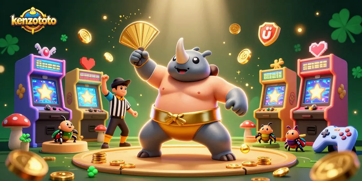 Engage with kenzototo's thrilling lottery action amidst vibrant 3D gaming elements.