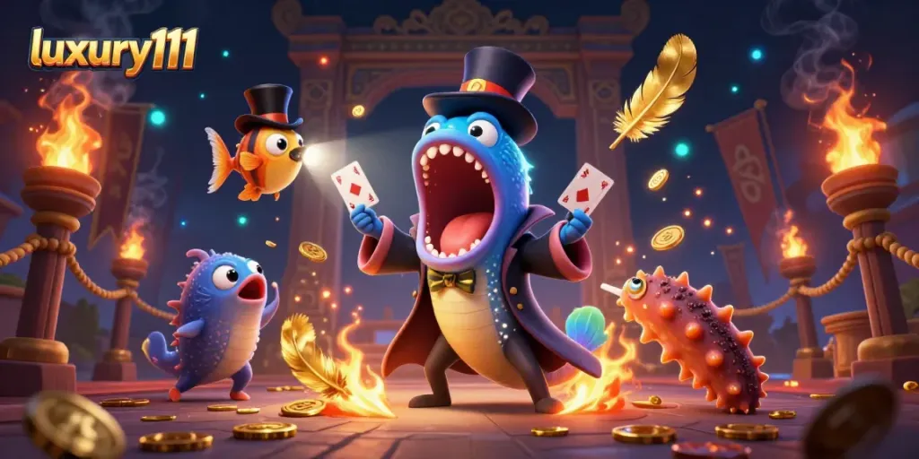 Experience luxury111 as a magical deep-sea gambling adventure with unique casino creatures and treasures.