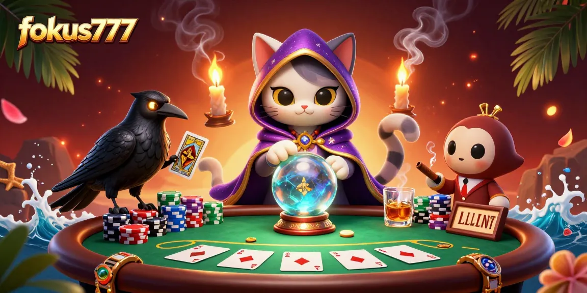 Engage with fokus777 and experience the vibrant energy of poker with enchanting characters.
