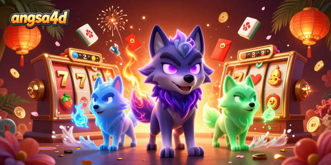 Engage with angsa4d's thrilling slot experience featuring vibrant 3D animated characters and casino elements.