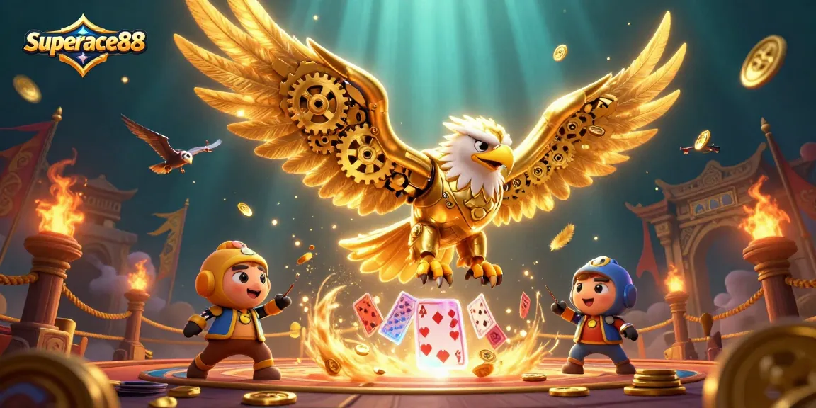 Experience the thrill of winning at superace88 as the golden eagle soars through a cascade of casino games