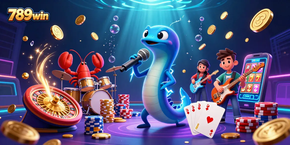 Experience the thrill of 789win with a vibrant underwater casino featuring electrifying characters.